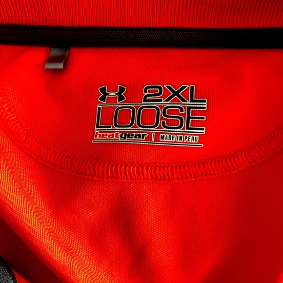 Under Armour Heatgear Orange Polo/Golf shirt size 2XL - Picture 4 of 5